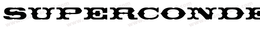 supercondenced Regu字体转换
